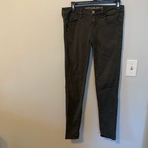 Green super stretch jeans